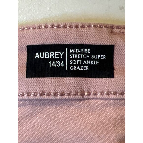 Buffalo David Bitton Womens Dusty Rose Skinny Jeans Size 14/34 Cotton Blend Styl - Picture 10 of 11